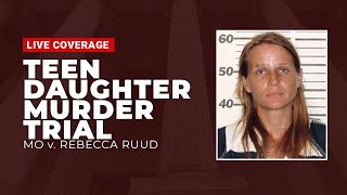 WATCH LIVE MO v Rebecca Ruud  Teen Daughter Murder Trial Day 1 [upl. by Dnob579]