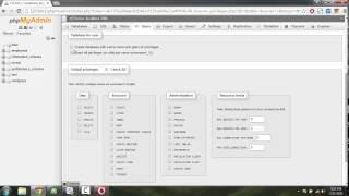 phpmyadmin Users and Privileges [upl. by Dorn]