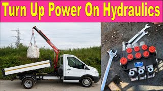 How To Turn Up amp Down Hydraulic Pressure on skip turck and hiabs [upl. by Alessandro459]