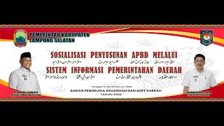 Sosialisasi Penyusunan APBD Melalui Sistem Informasi Pemerintah Daerah SIPD Kab Lampung Selatan [upl. by Ailekat98]