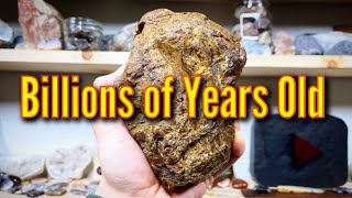 Seeing INSIDE an Ancient Fossil  Cutting Mary Ellen Jasper Stromatolite [upl. by Okram750]