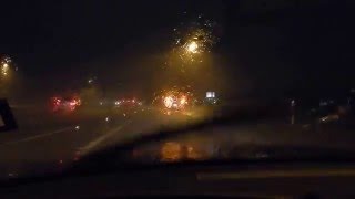 12262015 driving through the storm system that spawned the Garland Rowlett Tornado [upl. by Nirik344]