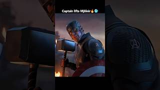 Steve Rogers lift God of thunders Mjölnir in fight with Thanos 🔥🥶shorts ytshorts marvel [upl. by Eilis748]