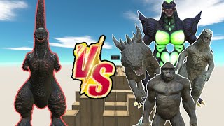 Shin Godzillass Deffense Challenging Kaiju Monsters from Animal Revolt Battle Simulator [upl. by Eiramrefinnej]