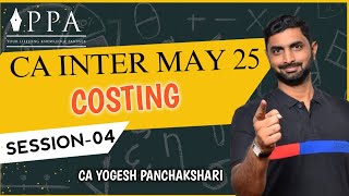 CA Inter May 2025 Service Costing  Lecture 06CA Yogesh Panchakshari [upl. by Silevi]