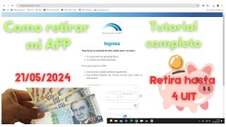 COMO SOLICITAR MI AFP RETIRO DE AFP 2024 PASO A PASO AFP INTEGRA SEGURA [upl. by Adrahs]