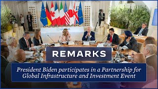 President Biden Participates in a Partnership for Global Infrastructure and Investment Event [upl. by Allan]