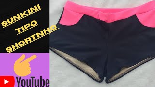 SUNKINI TIPO SHORTINHO GGmoldes gratis [upl. by Dowdell]