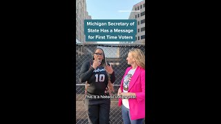 Jocelyn Benson Has A Message for First Time Voters [upl. by Allenotna]