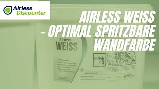 Airless Weiss  optimal spritzbare Wandfarbe [upl. by Hardunn]