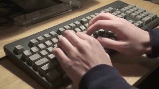 Typing Video Topre Realforce 104UG HiPro 45g better audio [upl. by Ennaoj95]