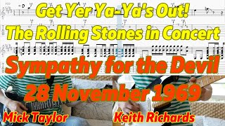 Sympathy For The Devil  Get Yer YaYas Out  Keith Richards amp Mick Taylor Guitar Cover  TAB [upl. by Sunil]