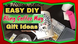 HOW I CUSTOMIZE MY OWN MUG  DIY Handmade Mug Designs  Craft Ideas to Make Money  Bling Coffee Mug [upl. by Ennirroc]