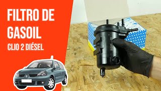 Cómo cambiar el filtro de gasoil Clio 2 15 dCi ⛽ [upl. by Esinad]