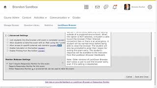 D2L  Respondus LockDown Browser [upl. by Derman287]