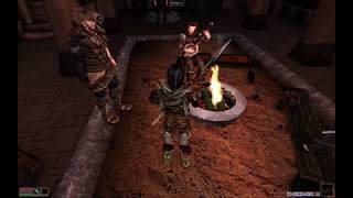 The Elder Scrolls III Morrowind  Warming by the fire of Thirsk Mead Hall on Solstheim [upl. by Amikahs]