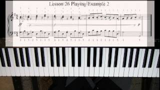 Learn to Play Piano  Lesson 26  Playing songs the key of G Major 2 [upl. by Sualokin]