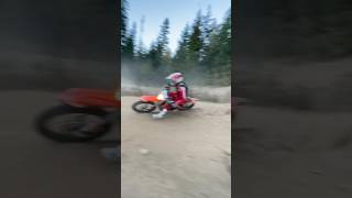 Mid trail ride found a berm 😂 ktm300 2stroke dirtbikes [upl. by Norval905]