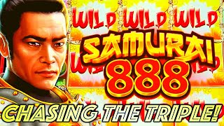 SAMURAI 888 ⚔️ CHASING THE TRIPLE TAKEO amp KATSUMI Slot Machine IGT [upl. by Etteval]