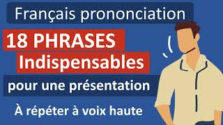 FLE  18 phrases indispensables pour un exposé oral [upl. by Peace]