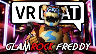 GlamRock Freddy Voice Scares VRchat users FNAF Security Breach [upl. by Derf]