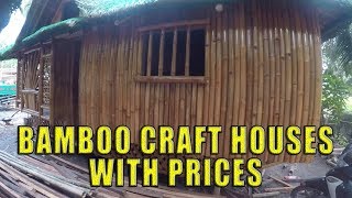 Bamboo craft houses with prices CarCar Cebu Philippines [upl. by Acsehcnarf]