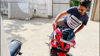 Finally ghar ke liye nikal gya 😨😯viral shortvideo dhampur rs200 rider vlog rs200rider [upl. by Amhser]