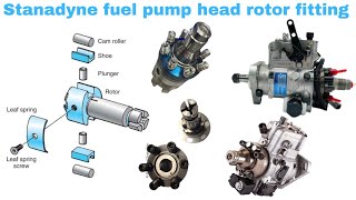 How to stanadyne fuel injection pump head rotor repair Tractor diesel pump new rotor installing [upl. by Diandre57]