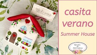 La Casita de Verano Cómo Hacer tutorial fácil paso a paso y patrones o moldes gratis 030🏠 [upl. by Snave312]