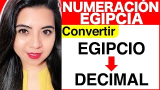 CONVERTIR de NUMERACIÓN EGIPCIA a DECIMAL  Ejercicio 1 [upl. by Noiroc668]