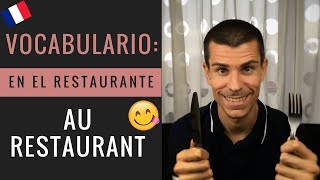 Frases en francés en el restaurante AU RESTAURANT  Clase de francés con Pariseando [upl. by Aimak]