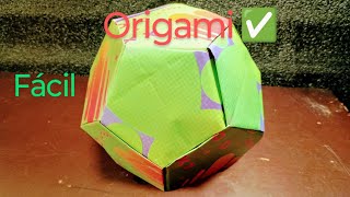 Cómo hacer un Dodecaedro en Origami  100 Fácil✓ [upl. by Lainey]