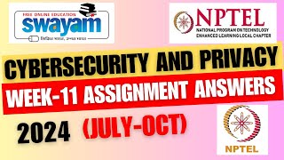 MINDBLOWING NPTEL Week11 Assignment Answers You Need to Know in 2024 [upl. by Ilrahs]