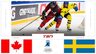 Canada vs Sweden FULL HIGHLIGHTS  2024 U18 Mens Worlds [upl. by Maddalena]