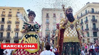 Vigília de Corpus amb els Gegants de Barcelona 2023 Spain [upl. by Ciccia]