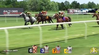 Virtual Horse Race  Global Bet [upl. by Ythomit]