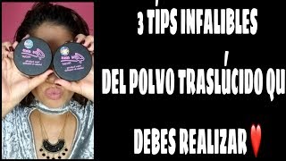 3 TIPS RÁPIDOS DEL POLVO TRASLUCIDO  POLVO PROSA 4 EN 1 [upl. by Nelleh]