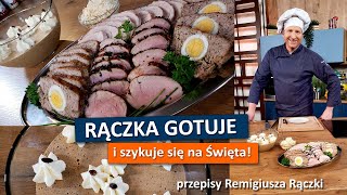 Rączka gotuje gotowana szynka pieczeń rzymska polędwiczki domowy chrzan i kawowa szpajza [upl. by Neenej]