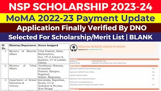 NSP Scholarship 202223 Payment Update  NSP MoMA Scholarship Big Update FreshRenewal Students [upl. by Keffer]