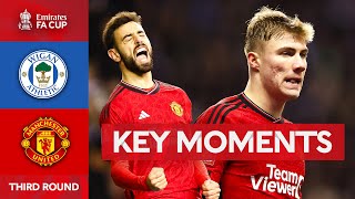 Wigan Athletic v Manchester United  Key Moments  Third Round  Emirates FA Cup 202324 [upl. by Sueaddaht384]