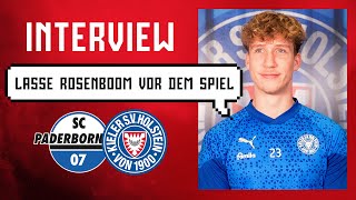 quotWollen mutig und positiv bleibenquot 💬  Lasse Rosenboom vor dem Auswärtsspiel beim SC Paderborn 07 [upl. by Nywroc207]