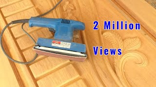 wood polish work  Orbital sander machine  working  wood polish [upl. by Eilyac]