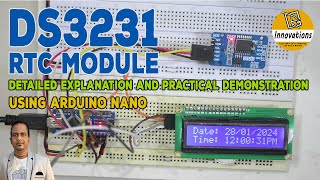 DS3231 Real Time Clock RTC Module  Detailed Explanation and Interfacing with Arduino amp I2C LCD [upl. by Oner]