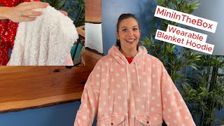 MinilnTheBox Wearable Blanket Hoodie soft warm and comfortable [upl. by Riocard978]