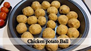 How To Make Potato Chicken Balls  Tasty amp Healthy Snacks recipe  Mashed Potato With Chicken Keema [upl. by Nire]