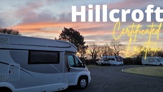 Hillcroft CL Certificated Location  Caravan and Motorhome Club CAMC  Tour and Review Feb 2023 [upl. by Yrred]