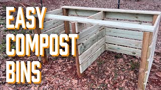 How To Build Compost Bins [upl. by Konopka170]