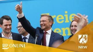 NRWWahl FDPChef Lindner schielt schon nach Berlin [upl. by Mendel]