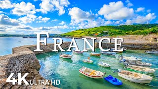 FLYING OVER FRANCE 4K UHD  Calming Music With Beautiful Nature Videos  4K Video Ultra HD [upl. by Reizarf]