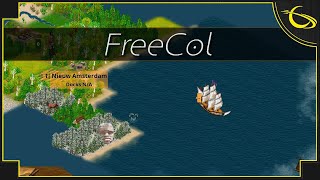 FreeCol  Colonization Strategy Game Free  Massive 2023 Update [upl. by Onid]